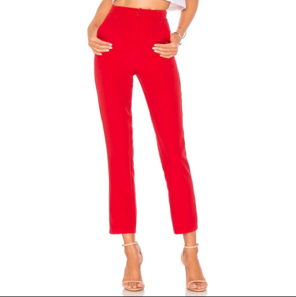 NWT Lovers and Friends Valentine's Red Pants